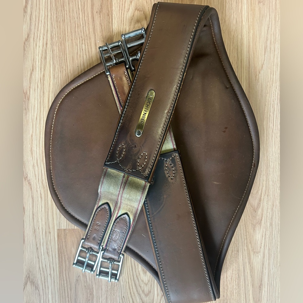 Bevel Brown Leather Horse Girth 50”
